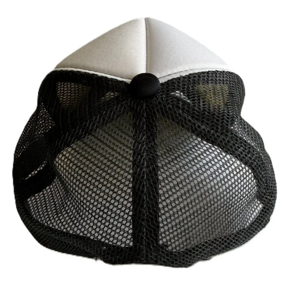 Boys Trucker Hat Dinosaur Graphic Black Mesh Back